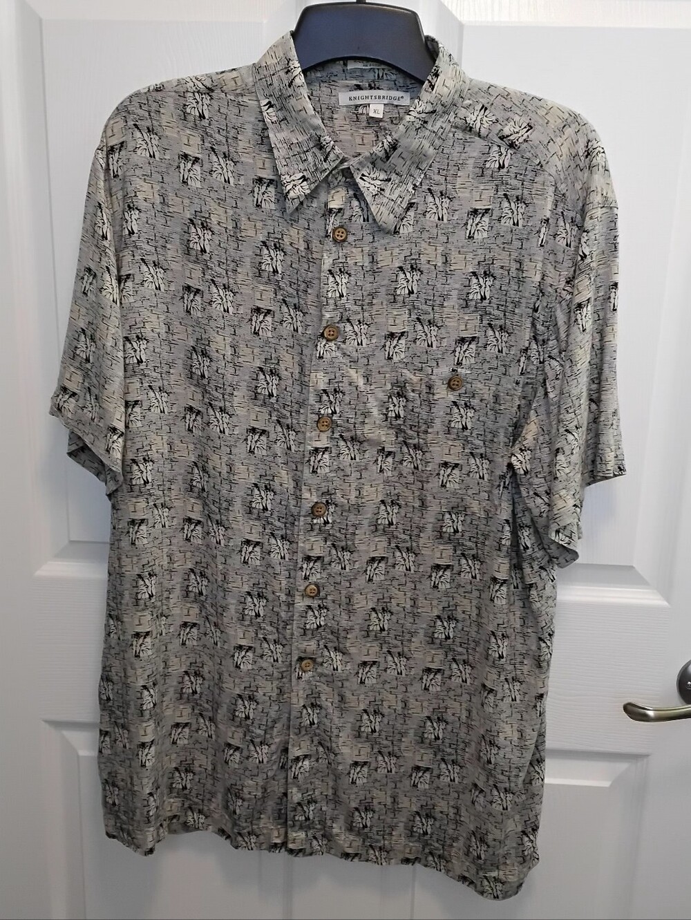 Knightsbridge Men's Tropical Print Shirt 100% Rayon SIZE XL